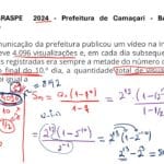 Progressão Geométrica (PG) – Matemática CESPE – Concurso Público