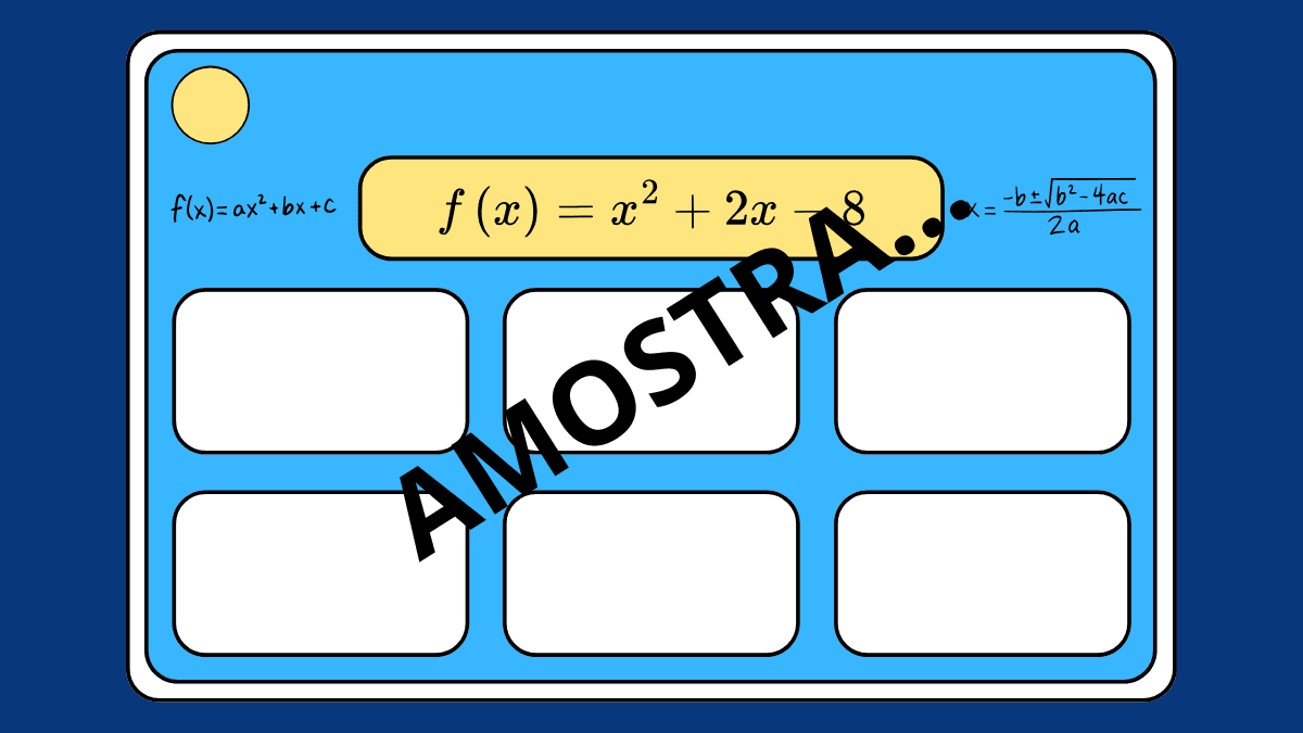 Jogos COM função do 2o grau Dominó de equações do 2o grau para imprimir Bingo das equações do 2o grau