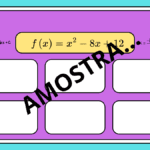 Jogos COM função do 2o grau Dominó de equações do 2o grau para imprimir Bingo das equações do 2o grau