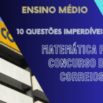 Questões de matemática Correios PDF Edital Correios 2024 Questões concurso Correios Material do concurso dos Correios