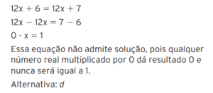 Equação do 1° Grau 01: Lista de Exercício com Solução