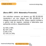 Matemática Banca IBFC: Aritmética e Problemas – Questão Comentada