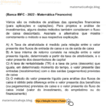 (Banca IBFC - 2022 - Matemática Financeira) Vários são os métodos de análises das operações financeiras (para aplicações e captações). Para projetos e análise de investimentos, alguns destes métodos também consideram o fluxo de caixa descontado. Assinale a alternativa que mostra corretamente o método e sua respectiva explicação. A) A Taxa de atratividade é medido pela relação entre o valor presente dos fluxos de entrada de caixa e os de saída de caixa B) A taxa interna de retorno consiste na relação entre o valor presente líquido, determinado a partir da taxa de atratividade, e o valor presente dos desembolsos de capital C) A taxa de rentabilidade (TR) é a taxa de juros (desconto) que iguala, em determinado momento do tempo, o valor presente das entradas (recebimentos) com o das saídas (pagamentos) previstas de caixa D) O método do valor presente líquido para análise dos fluxos de caixa é obtido pela diferença entre o valor presente dos benefícios (ou pagamentos) previstos de caixa e o valor presente do fluxo de caixa inicial (valor do investimento, do empréstimo ou do financiamento)
