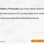 (IBFC - 2023 - Razão e Proporção) Leia a frase abaixo referente razões e proporções: "Se a razão entre dois números é 2:3 e a soma deles é 25, então esses números serão: ______” Assinale a alternativa que preencha corretamente a lacuna. A) 08 e 17 B) 09 e 16 C) 10 e 15 D) 11 e 14 E) 12 e 13