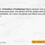 (IBFC - 2024 - Aritmética e Problemas) Maria comprou uma garrafa de 500 ml de xarope para gripe. Ela utilizou 3/10 do xarope para preparar uma mistura. A quantidade, em Litros, de xarope que Maria usou para fazer a mistura, é de: A) 1,50 L B) 0,15 L C) 150 L D) 0,015 L E) 15 L