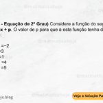 (IBFC - 2024 - Equação de 2º Grau) Considere a função do segundo grau f(x) = x² + 2px + p. O valor de p para que a esta função tenha duas raízes reais iguais é: A) p=−1 ou p =−2 B) p=2 ou p =3 C) p=0 ou p =1 D) p=−3 ou p =4 E) p=−4 ou p =5