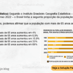 Segundo o Instituto Brasileiro Geografia Estatística – IBGE, por meio da tabela abaixo do Censo 2022 – o Brasil tinha a seguinte proporção da população residente entre 1980 e 2022. IBGE: Censo Demográfico 2022. A partir destes dados, podemos afirmar que a população com mais de 65 anos aumentou em: A) A população com mais de 65 anos aumentou em 4% B) A população com mais de 65 anos aumentou em 6,9% C) A população com mais de 65 anos aumentou em 10,9% D) A população com mais de 65 anos aumentou em 33% E) A população com mais de 65 anos aumentou em 69%