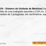 (IBFC - 2024 - Sistema de Unidade de Medidas) Sabemos que a medida de uma polegada equivale a 2,54 cm. Sendo assim, a medida de 5 polegadas, em centímetros, equivale a: A) 17,50 B) 11,70 C) 10,70 D) 13,70 E) 12,70