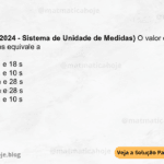 (IBFC - 2024 - Sistema de Unidade de Medidas) O valor de 88 segundos equivale a A) 2 min e 18 s B) 1 min e 10 s C) 1 min e 28 s D) 2 min e 28 s E) 5 min e 10 s