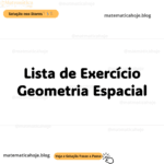 Geometria Espacial: A Importância de Estudar por Exercícios