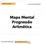 Mapa Mental Progressão Aritmética