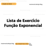 Função Exponencial: A Importância de Estudar por Exercícios