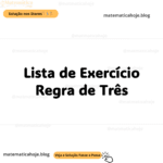 Regra de Três: A Importância de Estudar por Exercícios