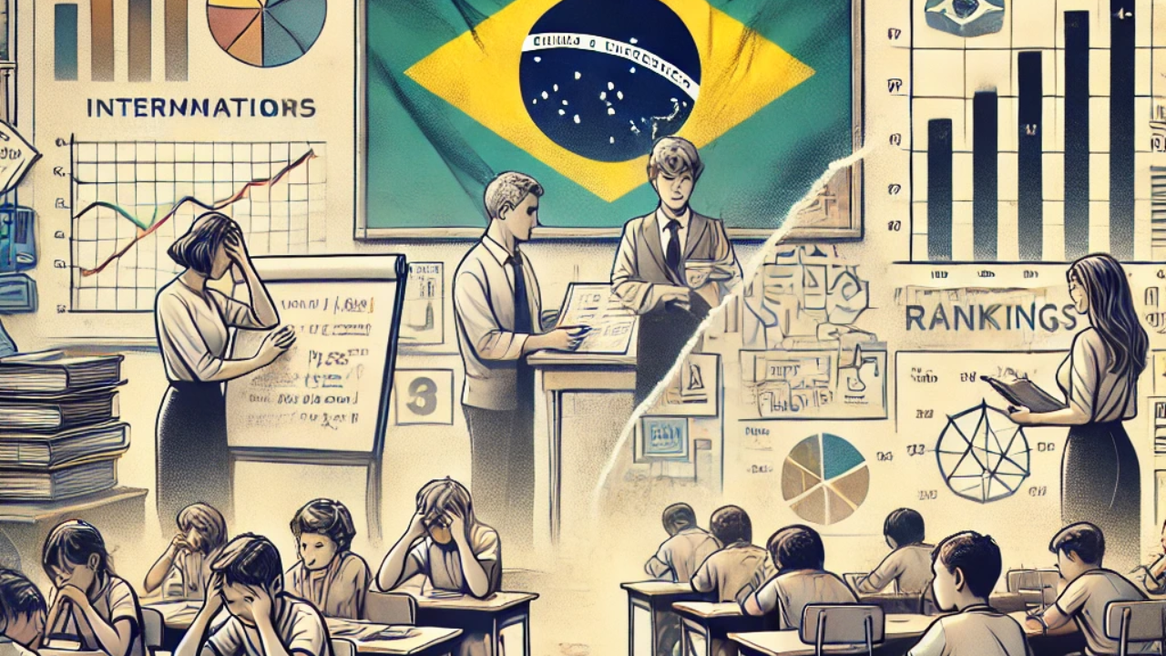 Crise na educação brasileira Formação de professores no Brasil Escolas privadas no Brasil TIMSS resultados no Brasil Matemática nas escolas brasileiras Currículo escolar deficiente Educação e desempenho global