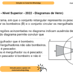 (Banca VUNESP - Nível Superior - 2022 - Diagramas de Venn) Considere o diagrama, em que o conjunto retangular representa os pescadores (P), o conjunto triangular os bombeiros (B) e o conjunto circular os mergulhadores (M). Sabendo que as regiões acinzentadas no diagrama indicam ausência de pessoas na região, a análise do diagrama permite concluir que A) não existe mergulhador que é bombeiro. B) a maioria dos mergulhadores não são bombeiros. C) todo bombeiro é pescador. D) um bombeiro ou é mergulhador ou é pescador. E) pelo menos um pescador é bombeiro e não é mergulhador.
