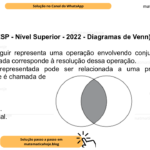 (Banca VUNESP - Nível Superior - 2022 - Diagramas de Venn) A figura a seguir representa uma operação envolvendo conjuntos, em que a região hachurada corresponde à resolução dessa operação. A operação representada pode ser relacionada a uma proposição lógica composta, que é chamada de A) conjunção. B) disjunção. C) condicional. D) bicondicional.
