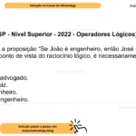 (Banca VUNESP - Nível Superior - 2022 - Operadores Lógicos) Considere falsa a proposição “Se João é engenheiro, então José é juiz e Pedro é advogado”. Do ponto de vista do raciocínio lógico, é necessariamente verdadeiro: A) José é juiz. B) Pedro não é advogado. C) José não é juiz. D) João é engenheiro. E) João não é engenheiro.
