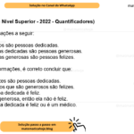 (Banca VUNESP - Nível Superior - 2022 - Quantificadores) Considere as afirmações a seguir: •  Todos os médicos são pessoas dedicadas. •  Algumas pessoas dedicadas são pessoas generosas. •  Todas as pessoas generosas são pessoas felizes. A partir dessas informações, é correto concluir que: A) As pessoas felizes são pessoas dedicadas. B) Todos os médicos que são generosos são felizes. C) Qualquer pessoa dedicada é feliz. D) Se a pessoa é generosa, então ela não é feliz. E) Qualquer pessoa dedicada é feliz ou é um médico.