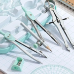 Conjunto de geometria Mr. Pen Kit de geometria 13 peças Bússolas e ferramentas geométricas Kit de desenho técnico Instrumentos de precisão para estudantes Ferramentas de geometria para profissionais Material escolar de alta qualidade Caixa de armazenamento inquebrável Kit de medição e desenho geométrico Ferramentas para projetos artísticos e matemáticos