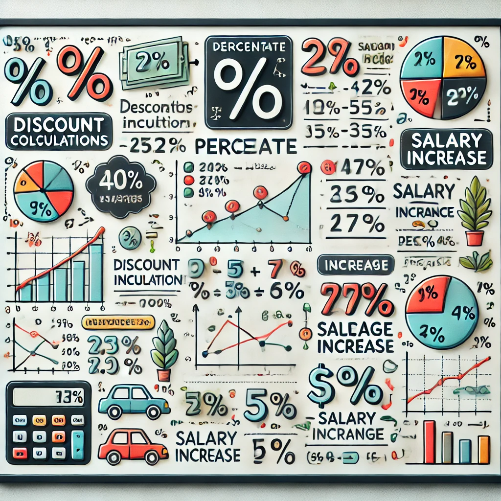 Como calcular porcentagem Exemplos de porcentagem Problemas resolvidos de porcentagem Cálculo de descontos