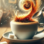 Mexer café Movimento caótico Matemática aplicada Café perfeito Mistura homogênea Dicas para adoçar café Equações diferenciais no cotidiano Técnica para mexer café Movimento circular café Truques de café