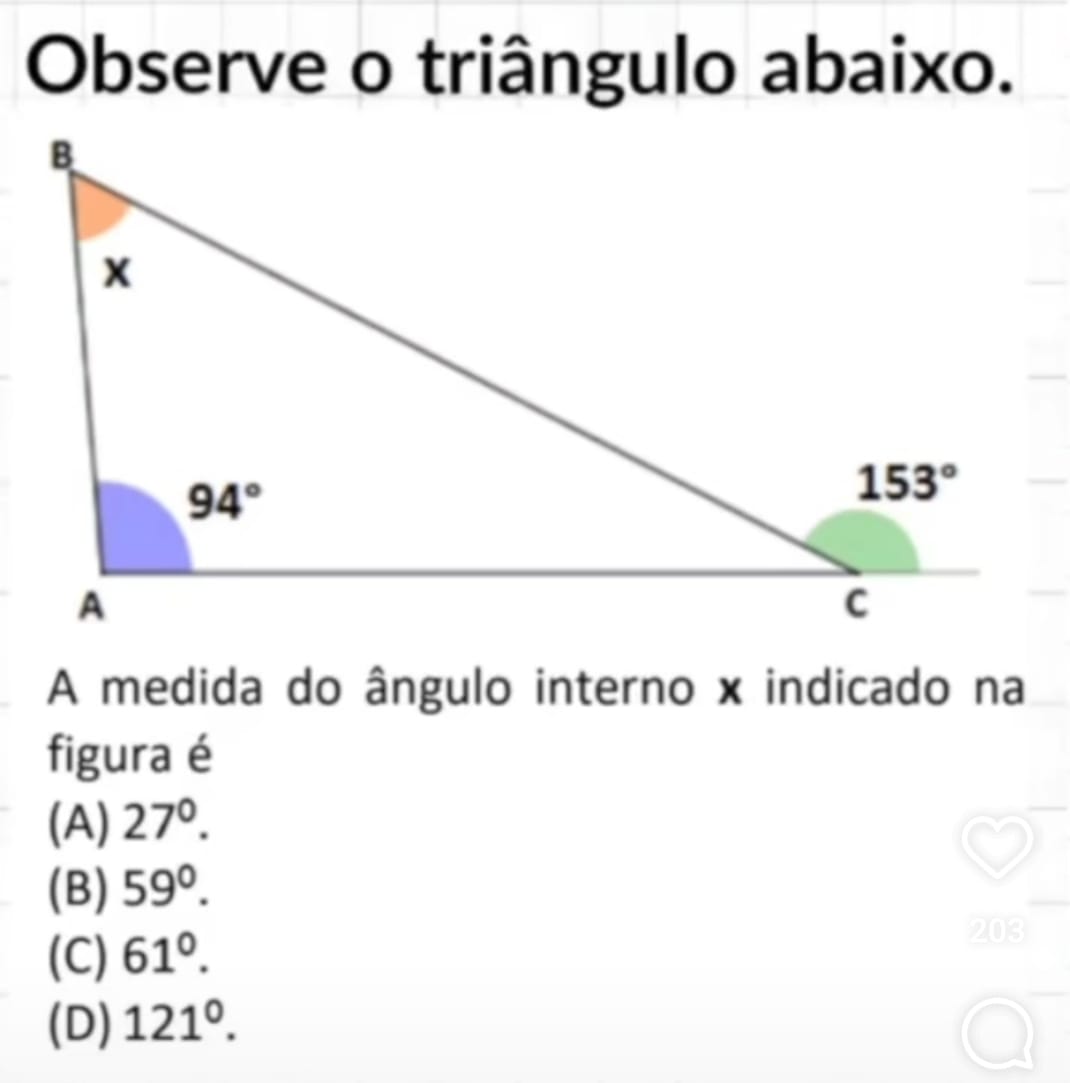 Soma dos ângulos internos de um triângulo exercícios Soma dos ângulos internos de um triângulo retângulo Como calcular o ângulo de um triângulo sabendo os lados Soma dos ângulos internos de um triângulo 7 ano