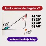 Em qualquer triângulo, a soma de seus ângulos internos mede 180º. Ouça o texto abaixo! Os triângulos possuem uma propriedade particular muito interessante relativa à soma de seus ângulos internos. Essa propriedade garante que em qualquer triângulo, a soma das medidas dos três ângulos internos é igual a 180 graus.