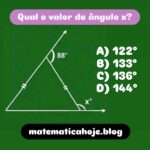 Ângulo externo de triângulo Soma dos ângulos internos Cálculo de ângulos em triângulo isósceles Problemas de geometria básica