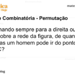 Caminhando sempre para a direita ou para cima, sobre a rede da figura, de quantas maneiras um homem pode ir do ponto A até a reta BC?