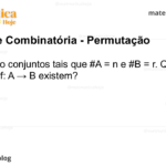A e B são conjuntos tais que #A = n e #B = r. Quantas funções f: A → B existem?