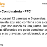 Marcelo possui 12 camisas e 5 gravatas. Ele acha que a gravata azul não combina com a camisa listrada, por isso nunca as usa juntas. De quantas maneiras diferentes ele pode combinar as camisas e as gravatas, considerando a condição citada?