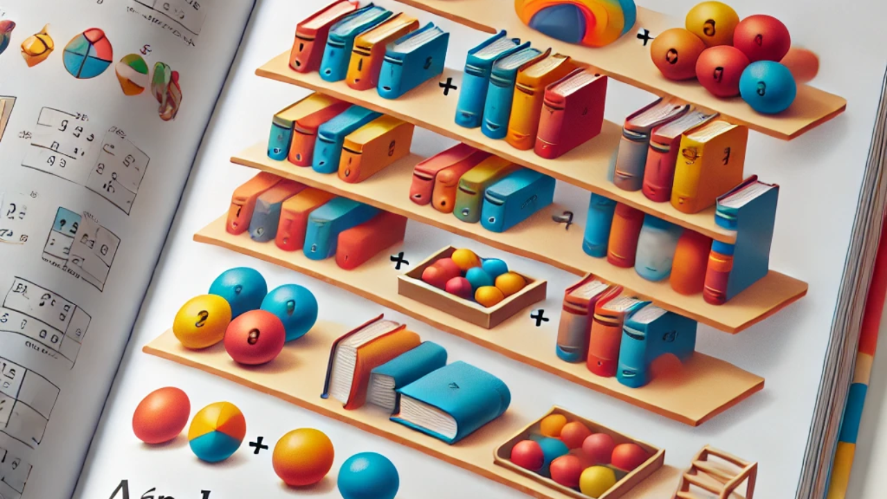 Aqui está uma ilustração educativa que demonstra o conceito de arranjo simples, incluindo a fórmula matemática e exemplos visuais de seleção e organização de elementos em ordem específica. Ideal para ensinar análise combinatória!