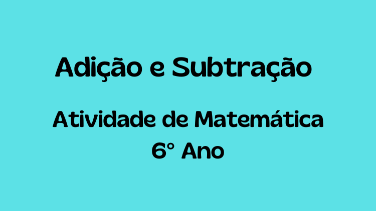 Atividade de Matemática 6° Ano (5)