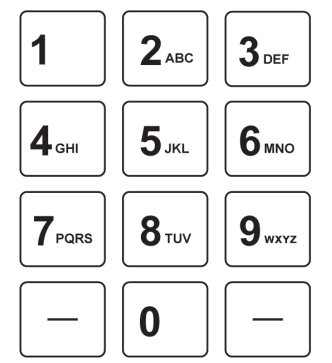 Teclado alfanumérico