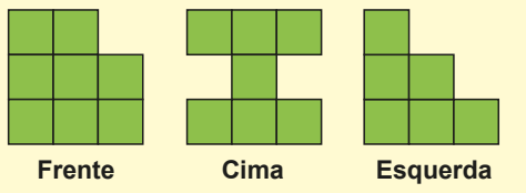 Vistas do sólido montado com cubos