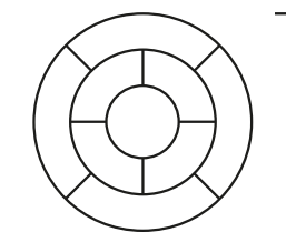 Regiões circulares para colorir