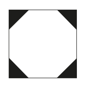 Ladrilhos e quadrados pretos