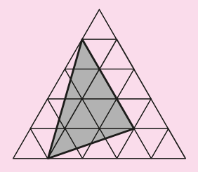 Malha triangular com região cinza