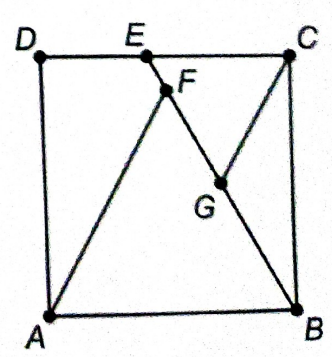 Triângulos equiláteros no quadrado ABCD