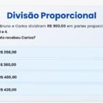 Exercício Divisão Proporcional