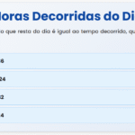 Horas Decorridas do Dia