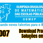 OBMEP 2007: Download Provas e Soluções em PDF