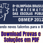 OBMEP 2012: Download Provas e Soluções em PDF