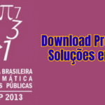 OBMEP 2013: Download Provas e Soluções em PDF