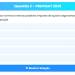 Questão 2 – PROFMAT 2025