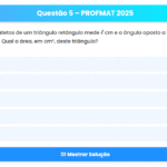 Questão 5 – PROFMAT 2025