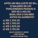 Questão – Acréscimo Percentual Inverso