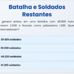 Batalha e Soldados Restantes