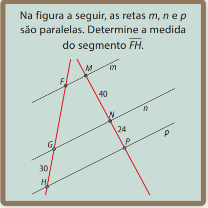 Figura do exercício 7 – Retas paralelas e proporções