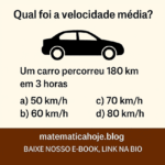 Questão de Velocidade Média